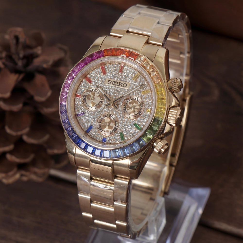 SEITONA ROSE GOLD DIAMOND RAINBOW
