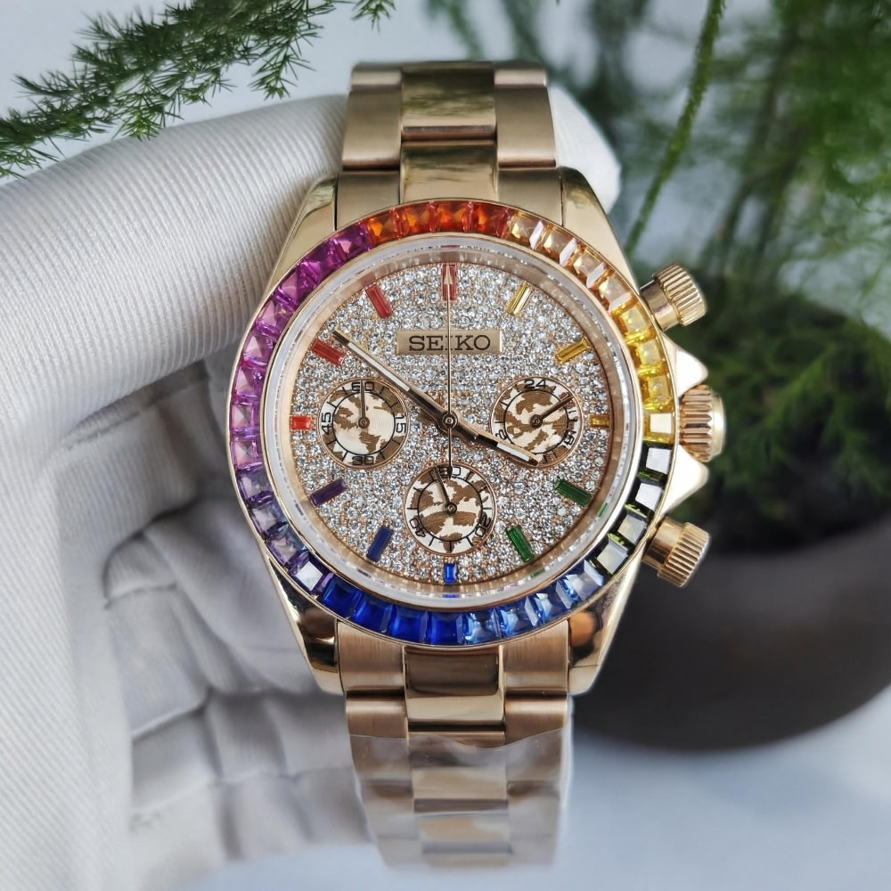 SEITONA ROSE GOLD DIAMOND RAINBOW