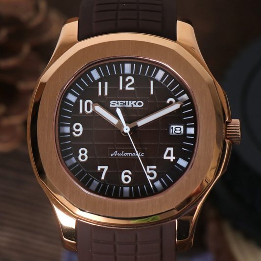 SEIKONAUT BROWN (ROSE GOLD)