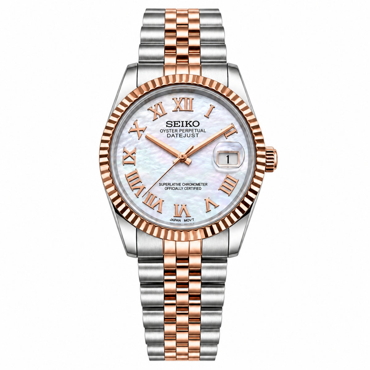 LADYJUST WHITE PEARL ROMAN (TWO TONES)