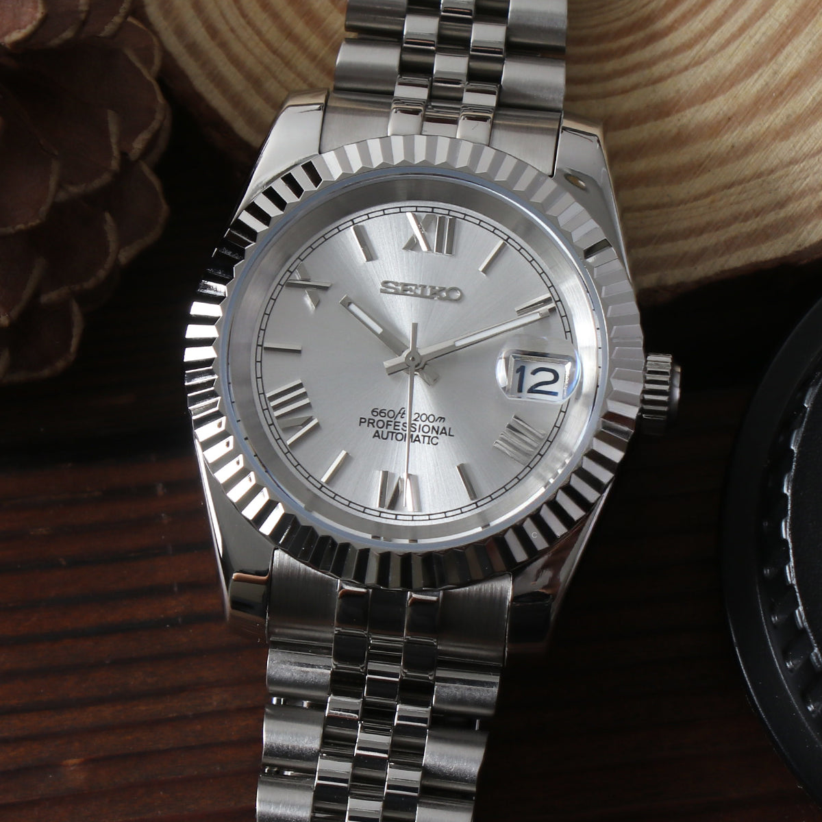 SEIKOJUST ROMAN SILVER