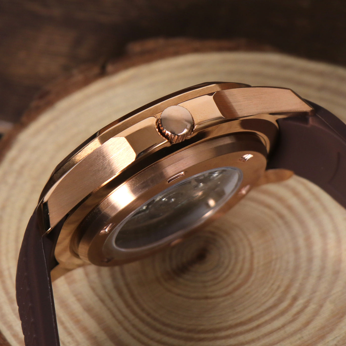 SEIKONAUT BROWN (ROSE GOLD)