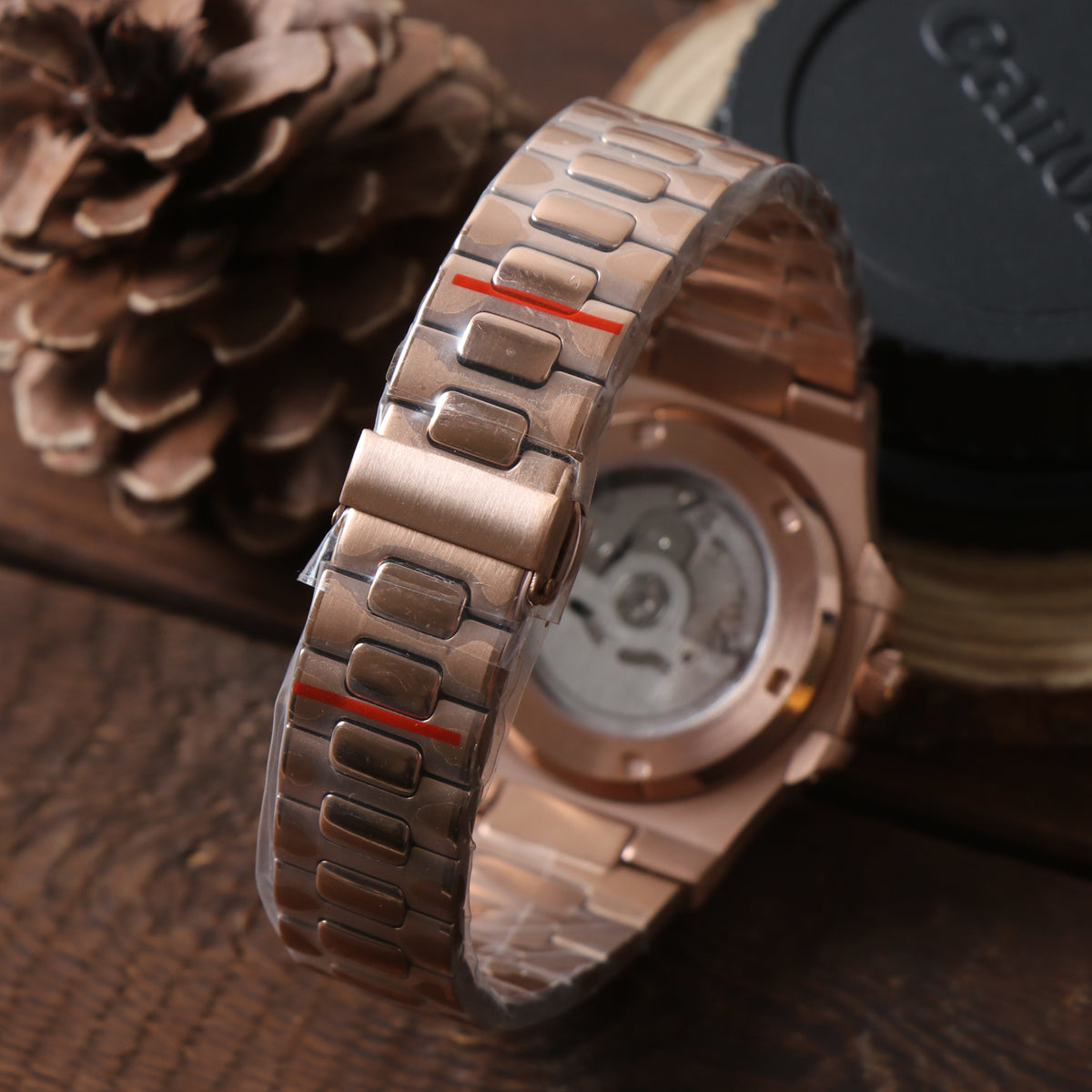 NAUTIKO ROSE GOLD BLACK