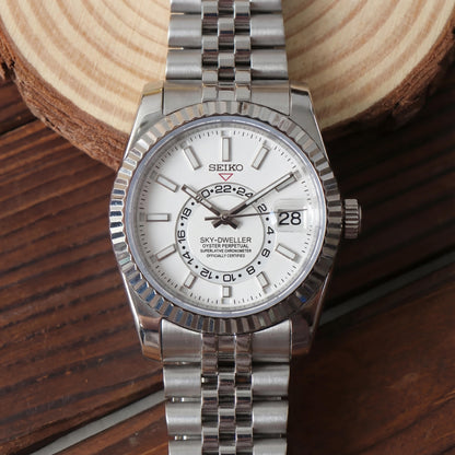 SEIKOJUST SKY-DWELLER WHITE