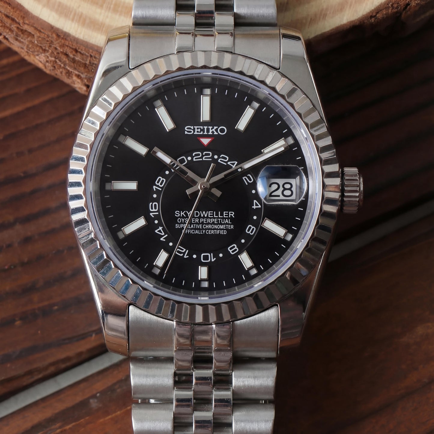 SEIKOJUST SKY-DWELLER BLACK