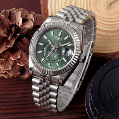 SEIKOJUST SKY-DWELLER GREEN