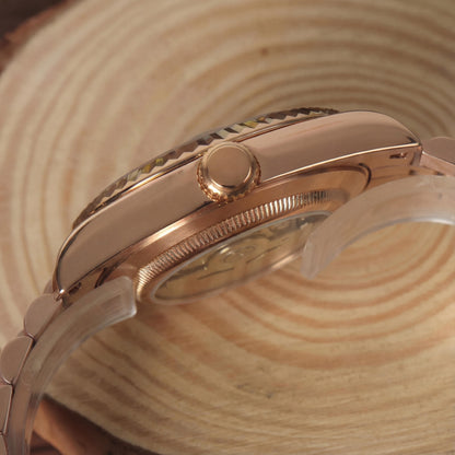 SEIKOJUST SKY-DWELLER BLACK (ROSE GOLD)