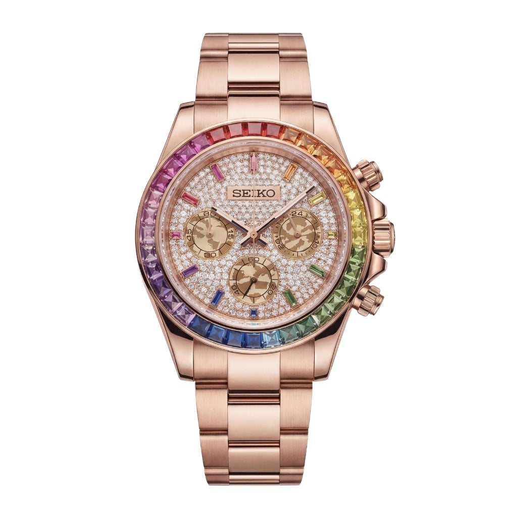 SEITONA ROSE GOLD DIAMOND RAINBOW